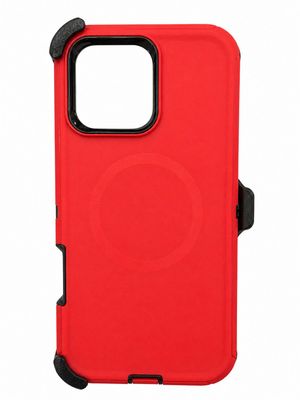 Heavy Duty Magsafe Case for 16 Pro Max- Red