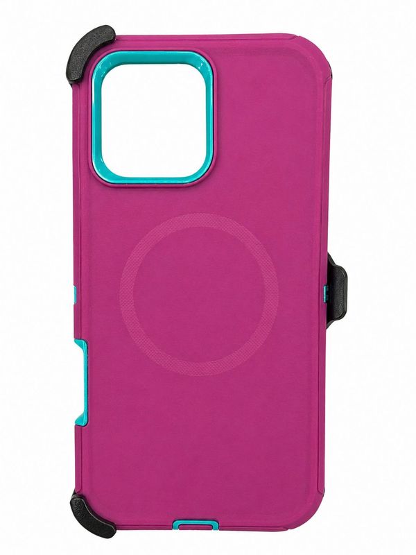 Heavy Duty Magsafe Case for 16 Pro Max- Pink