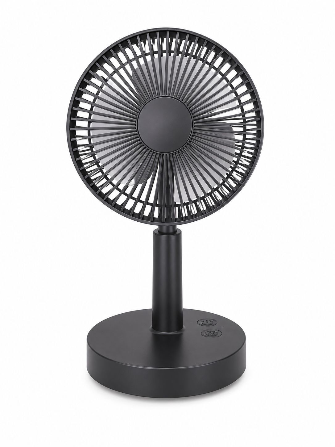 AY02 desktop oscillating brushless lifting rechargeable fan (Black)