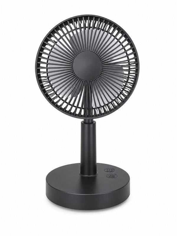 AY02 desktop oscillating brushless lifting rechargeable fan (Black)