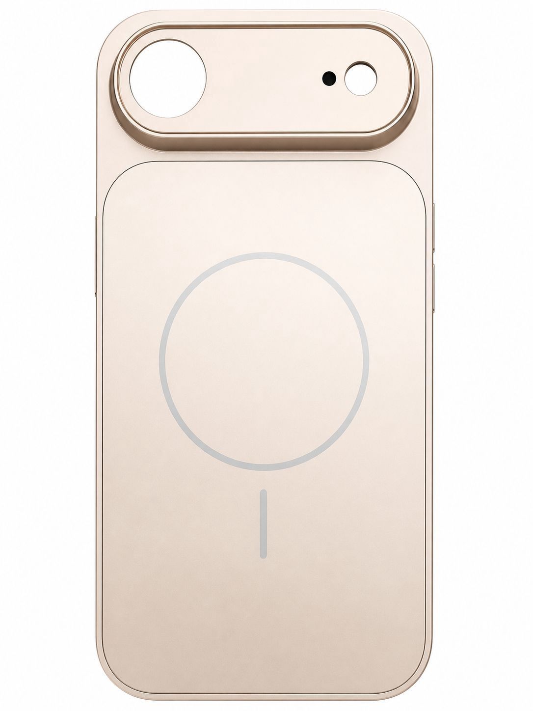 Corning Glass Matte Plated Magnetic Phone Case for Iphone 17 Air-Champagne Gold