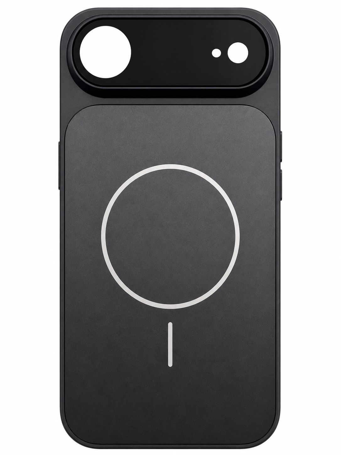 Corning Glass Matte Plated Magnetic Phone Case for Iphone 17 Air-Black