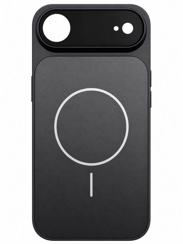 Corning Glass Matte Plated Magnetic Phone Case for Iphone 17 Air-Black