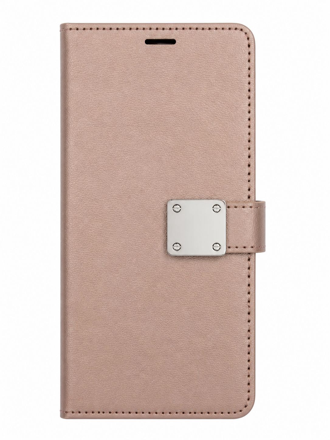 Wallet ID Card Holder Case for Iphone 15 Pro Max-Rose Gold