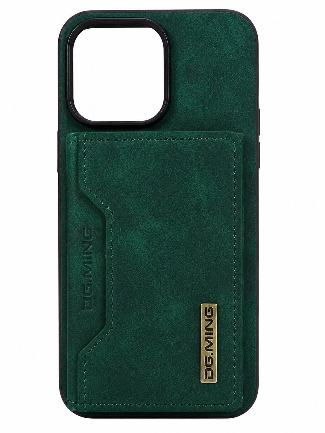 DG Ming Leather Detachable Card Case for Iphone 15 Pro Max-Green