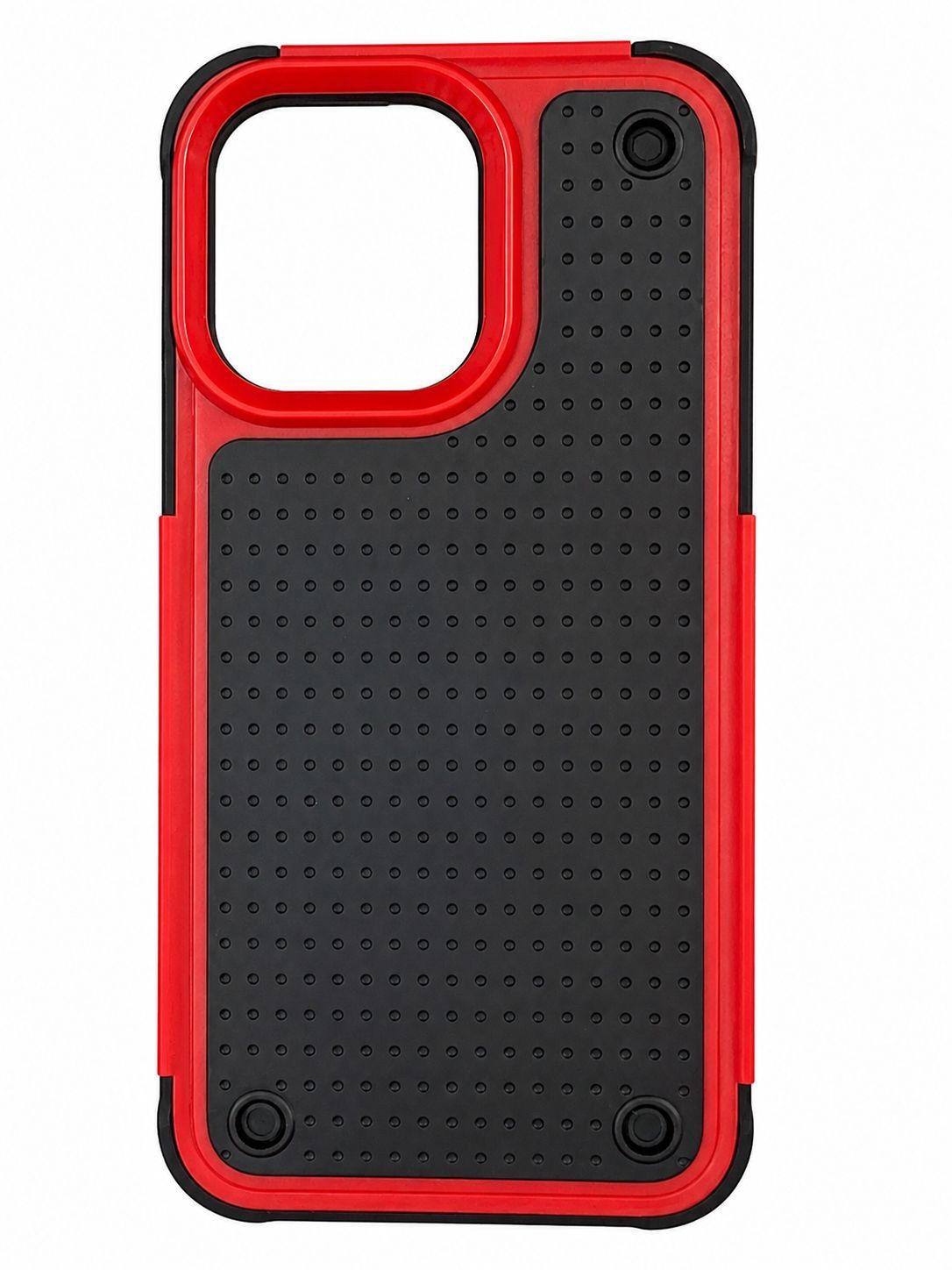YZ 2 in 1 Case for Iphone 15 Pro Max-Black and Red Accent