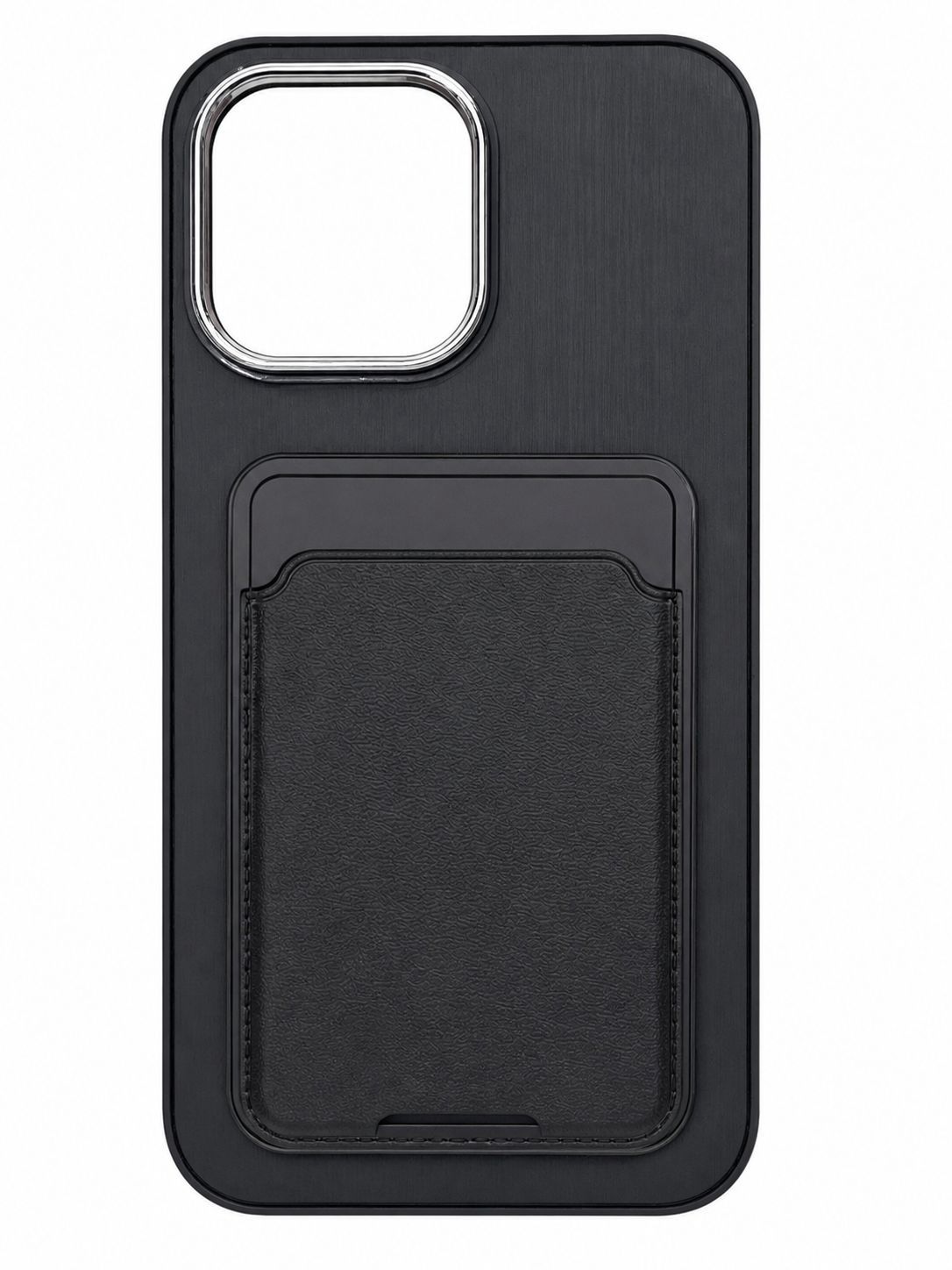 Premium  Card Holder Phone Case for Iphone 15 Pro Max-Black