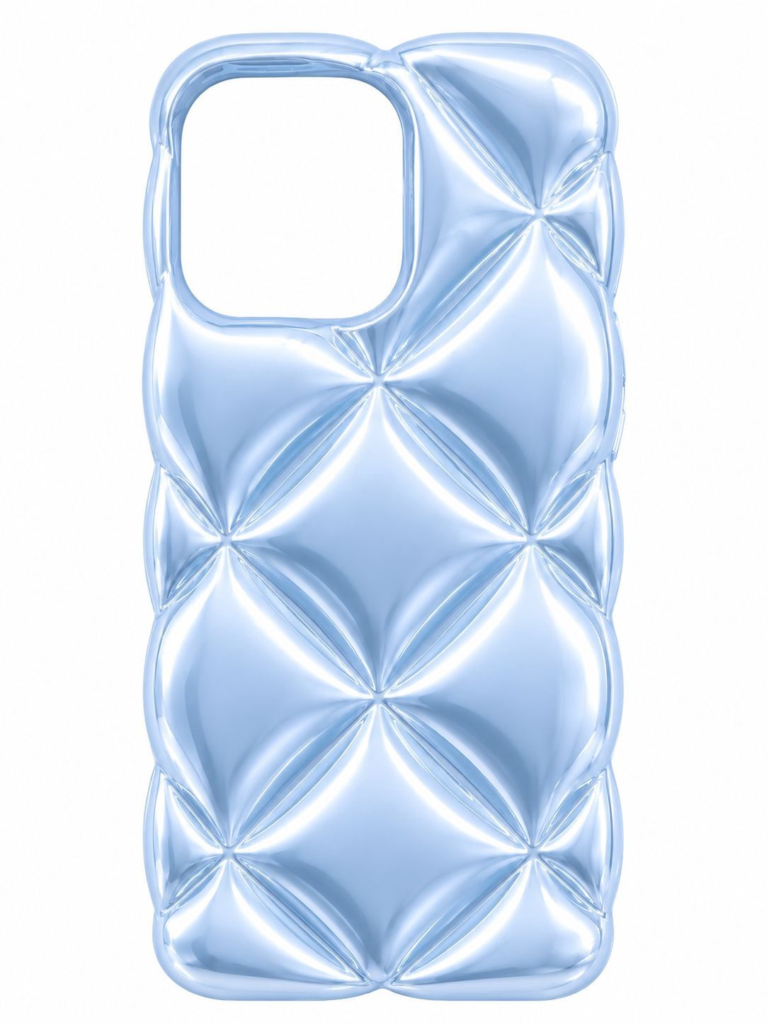 Electroplating IMD Laser Colorful Diamond Pattern Case for Iphone 15 Pro Max- Midnight Blue