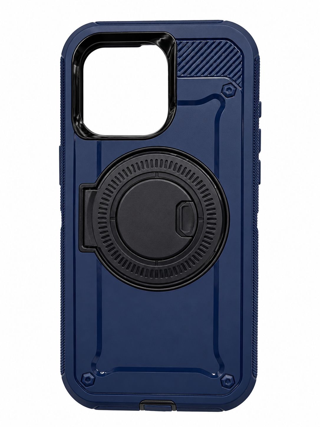 Heavy Duty Kickstand Magsafe Case for Iphone 15 Pro Max- Blue