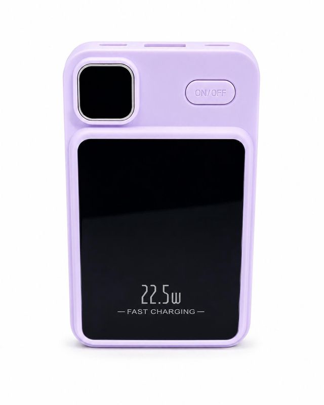 Magnetic mini power bank (5000MAH) Purple