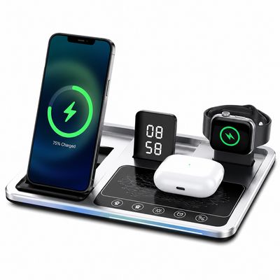Four in one digital charger with magnetic attraction and wireless charging