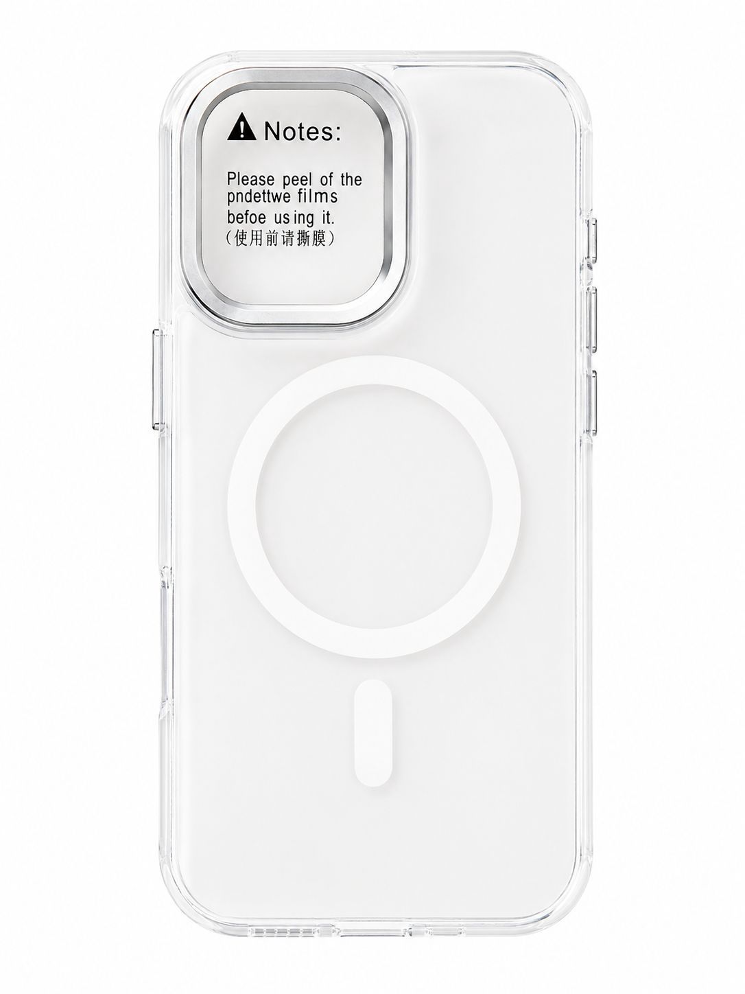 Gradient Color with Camera Protector Kickstand Case for Iphone 16- White Finish