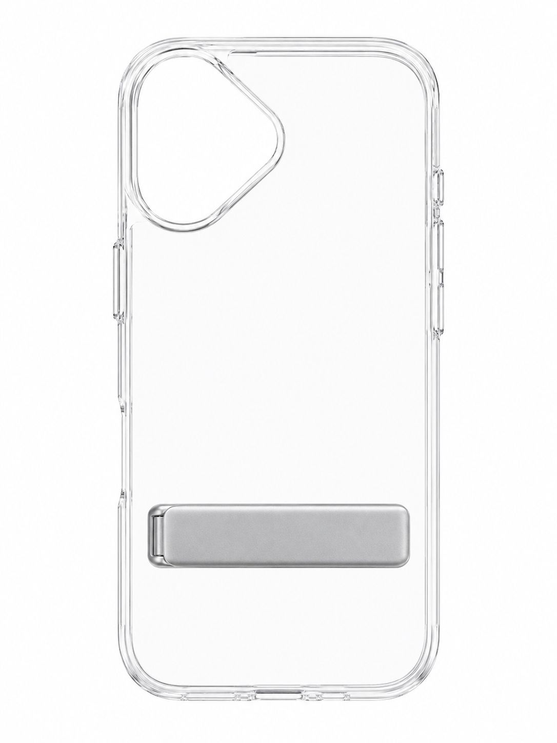 Clear Metal Kickstand Case for Iphone 16