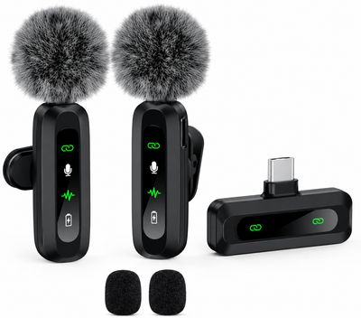 J3 one to two lavalier microphone Type-C interface