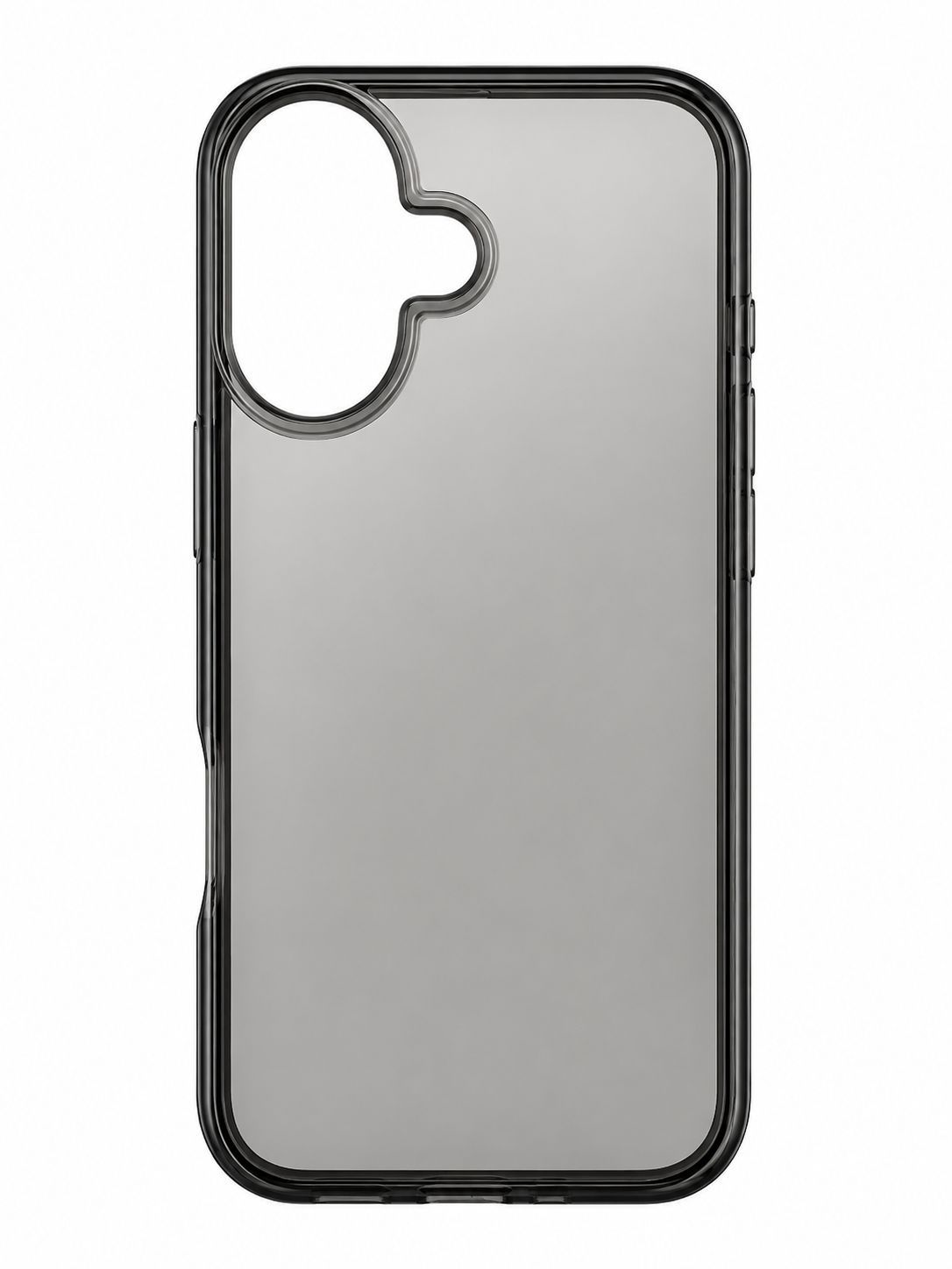 Ultimate Plus Shockproof Clear Case for Iphone 16-Transparent Black