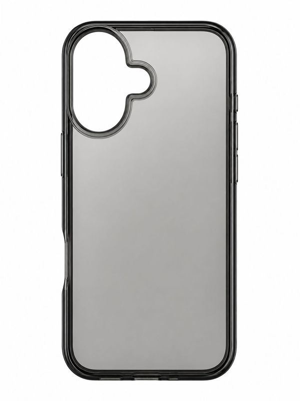 Ultimate Plus Shockproof Clear Case for Iphone 16-Transparent Black