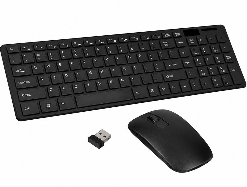 K06 ultra-thin wireless keyboard and mouse set (Black)
