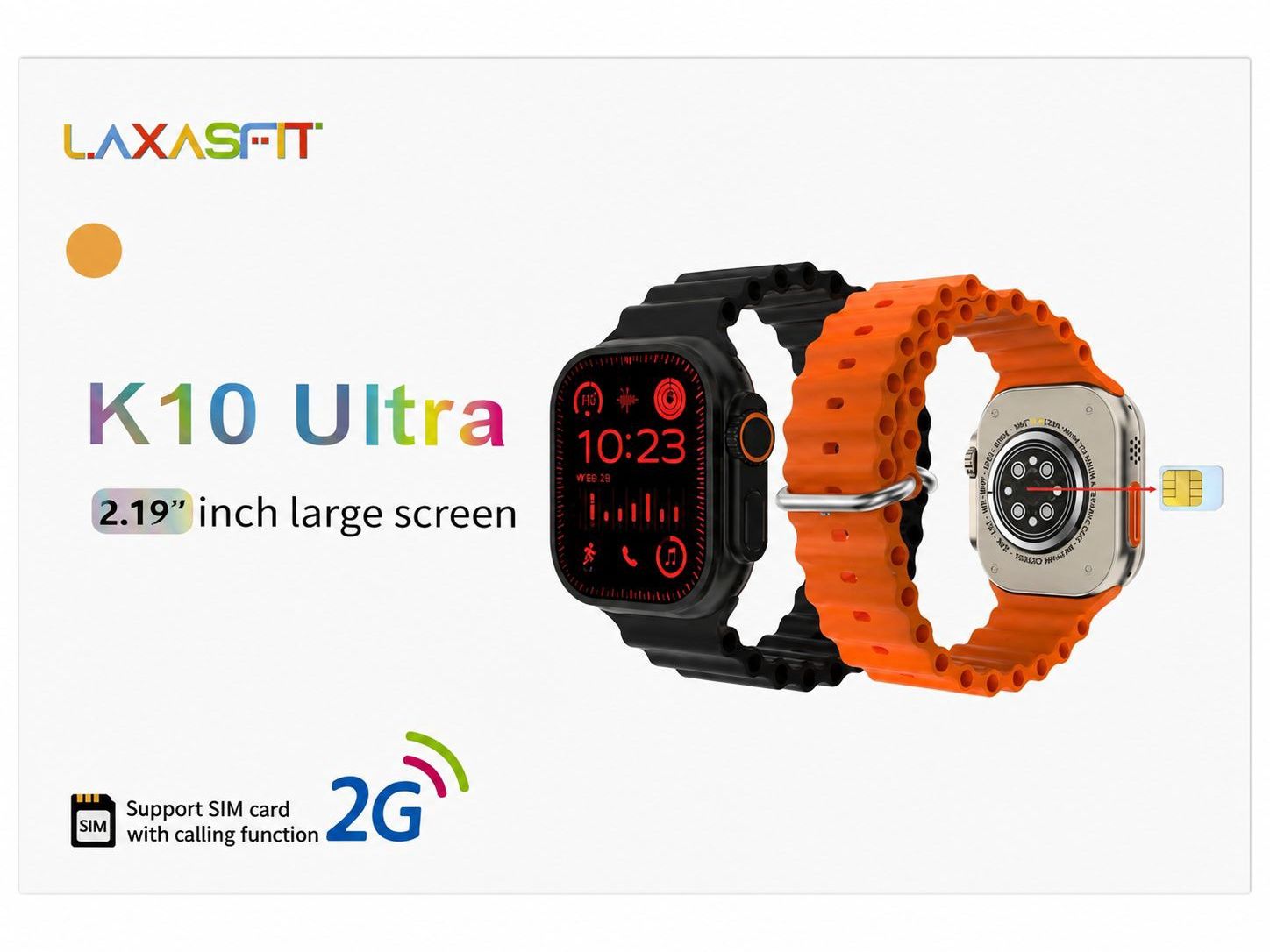 K10 Ultra smartwatch Orange
