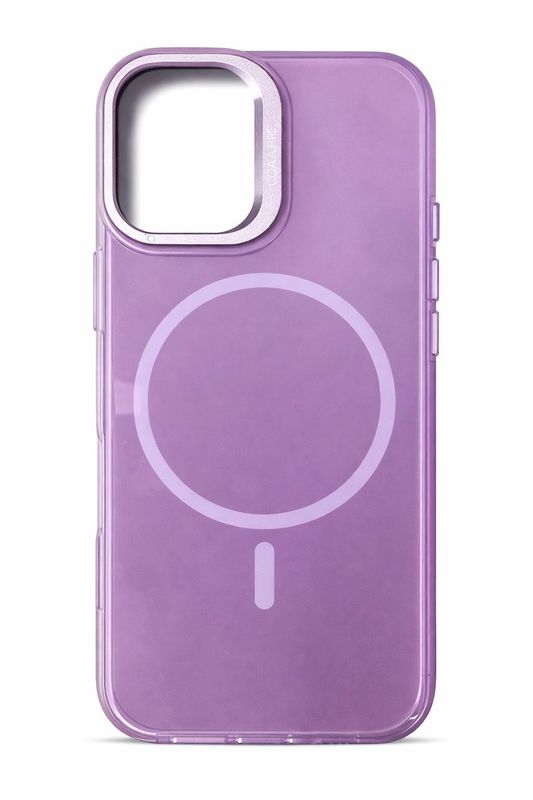 Elegant Magsafe Case with Camera Kickstand for Iphone 16-Frosted Purple