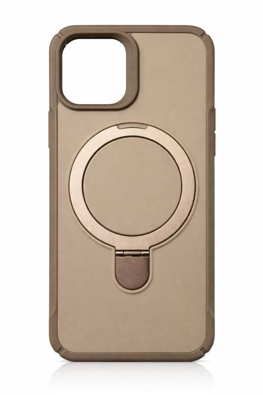 JS Magnetic Kickstand Case for Iphone 16- Khakee