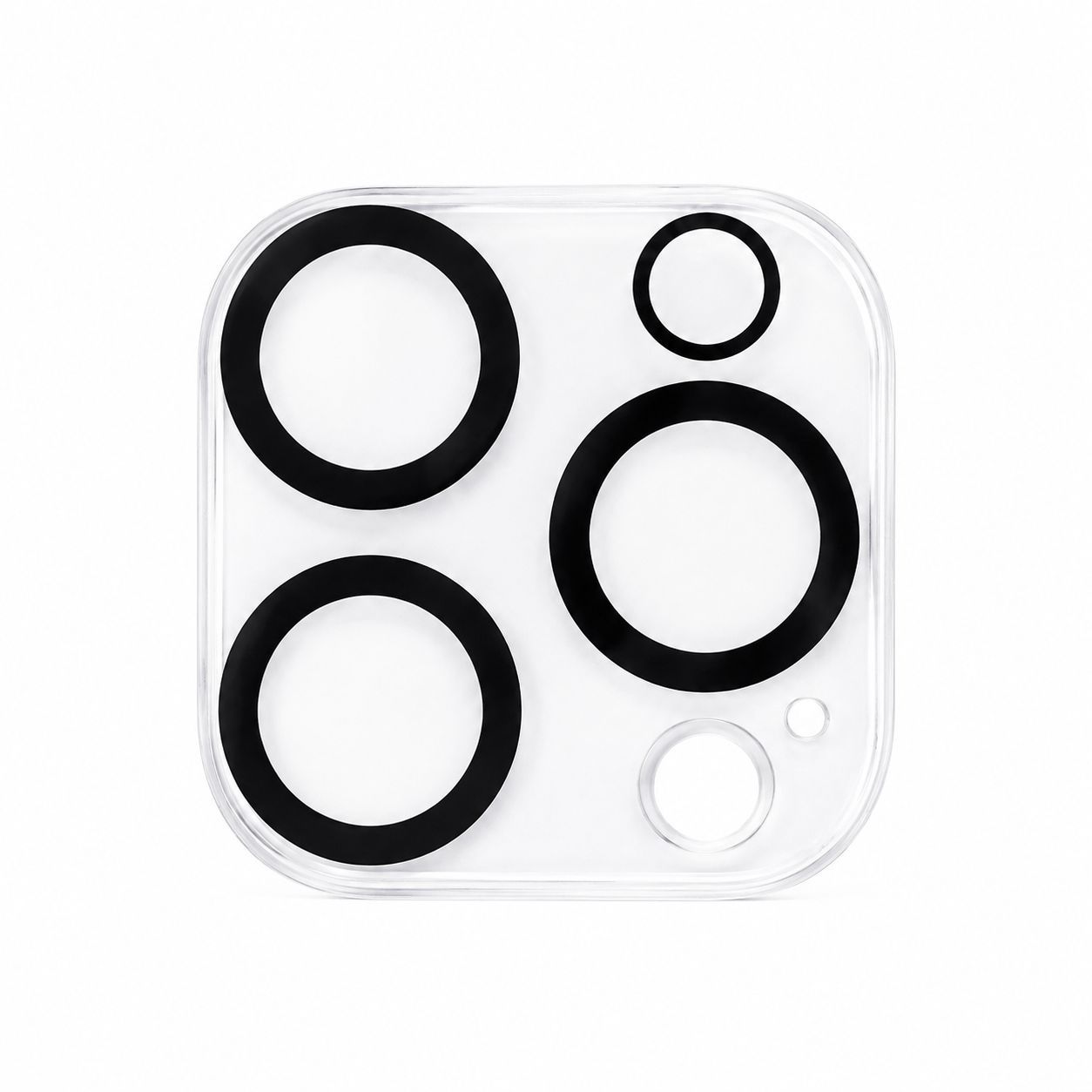 Camera Lens Black Edge Tempered For iPhone 16 Pro Max