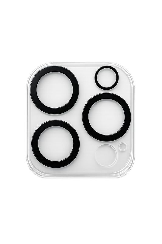 Camera Lens Black Edge Tempered For iPhone 15 Pro Max