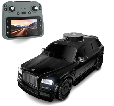 911S - [720P high-definition lifting camera -4.5 with screen remote control] dual electric version- Black