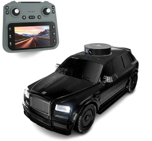 911S - [720P high-definition lifting camera -4.5 with screen remote control] dual electric version- Black