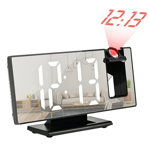 LED Clock Projection And Alarm Clock
