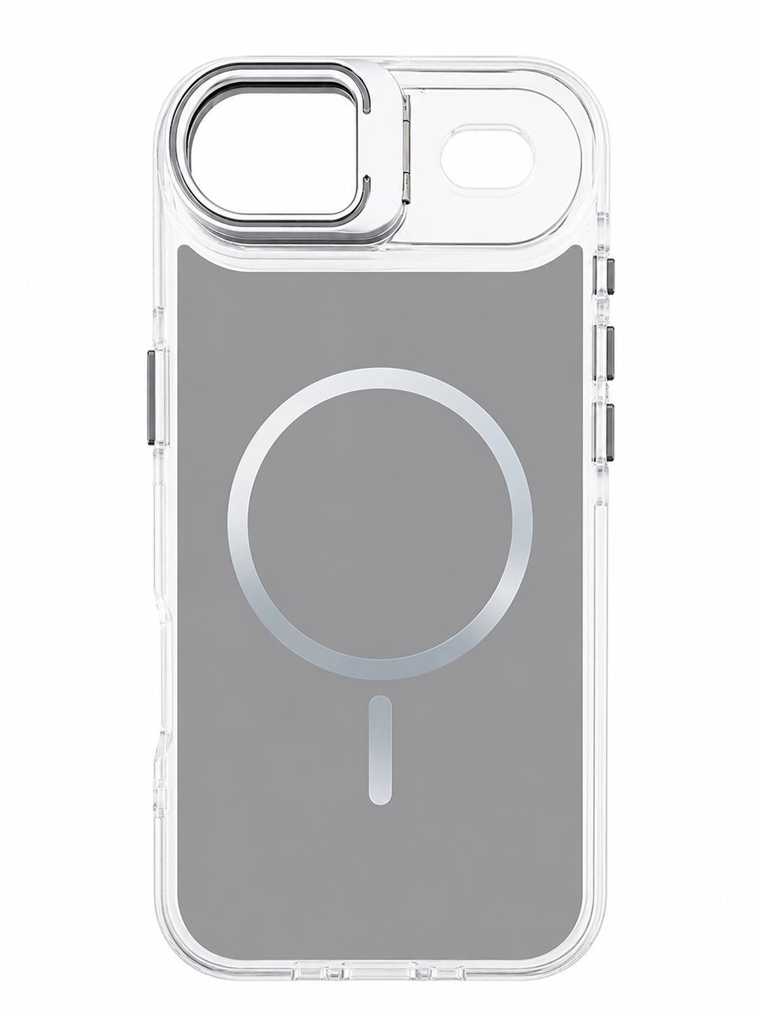 Macaron Magnetic Phone Case with Camera Kickstand for Iphone 17 Air -Gray