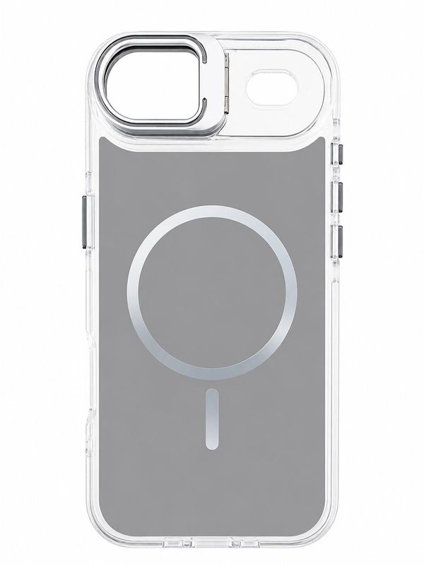 Macaron Magnetic Phone Case with Camera Kickstand for Iphone 17 Air -Gray