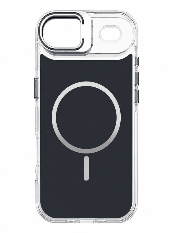 Macaron Magnetic Phone Case with Camera Kickstand for Iphone 17 Air -Black