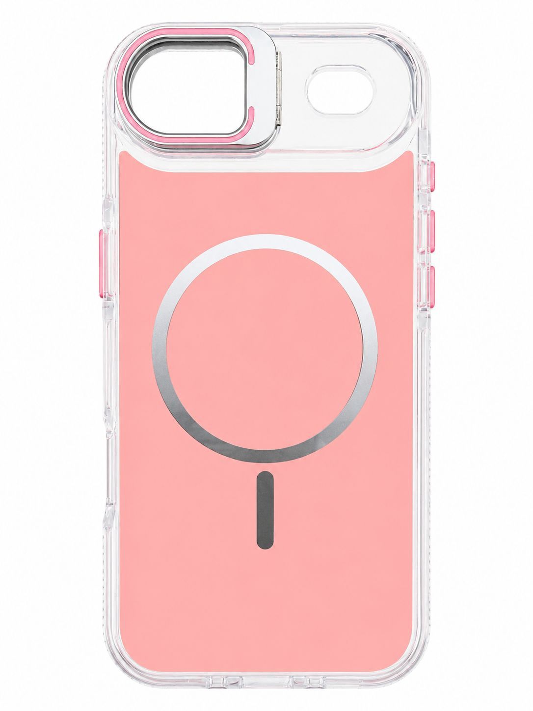 Macaron Magnetic Phone Case with Camera Kickstand for Iphone 17 Air -Pink