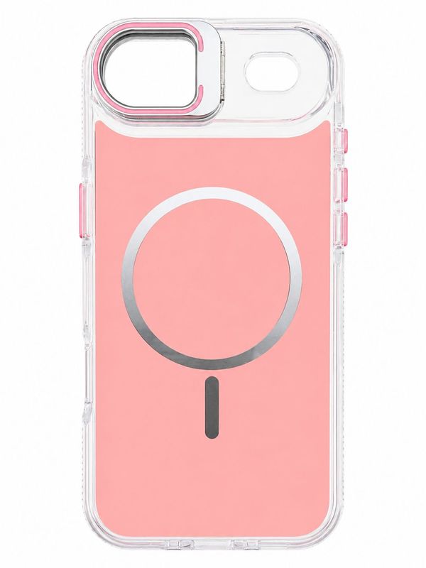 Macaron Magnetic Phone Case with Camera Kickstand for Iphone 17 Air -Pink