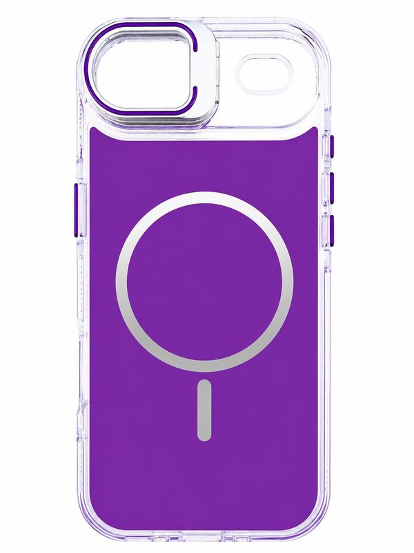 Macaron Magnetic Phone Case with Camera Kickstand for Iphone 17 Air -Purple