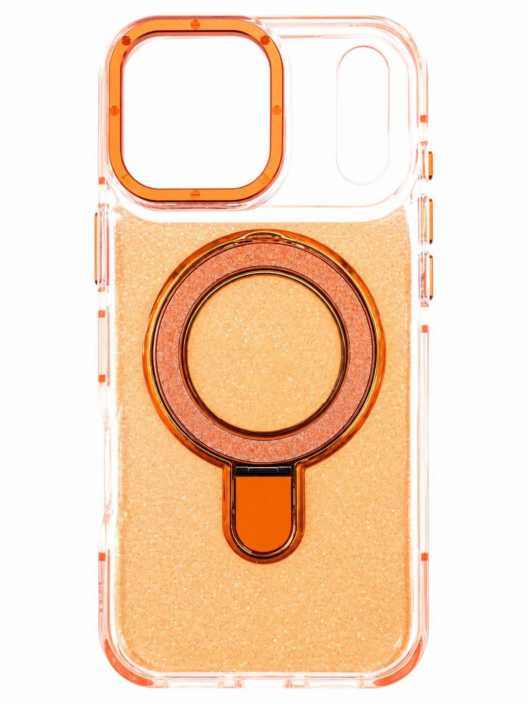 XC-Glitter Magnetic kickstand -Iphone17 Pro- Orange