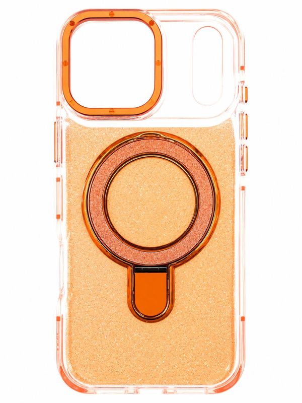 XC-Glitter Magnetic kickstand -Iphone17 Pro Max- Orange