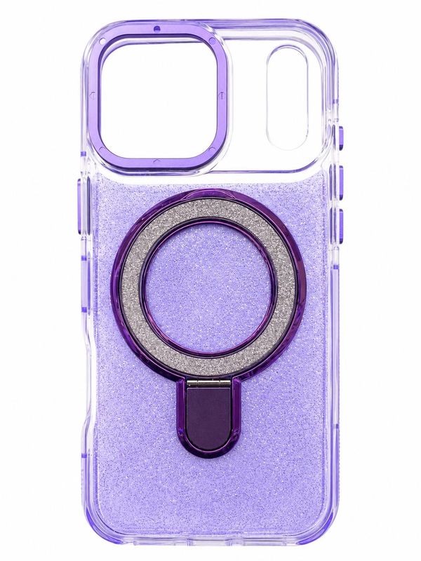 XC-Glitter Magnetic kickstand -Iphone17 Pro Max- Purple