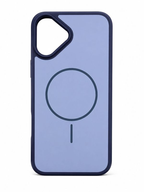 Two Tone Slim Magsafe Compatible Case for Iphone 16 Plus- Blue