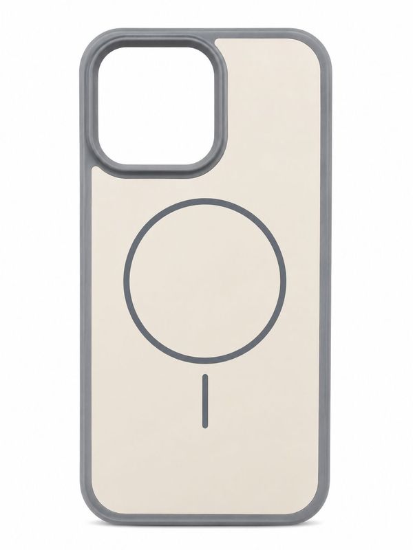 Two Tone Slim Magsafe Compatible Case for Iphone 13 Pro Max- White