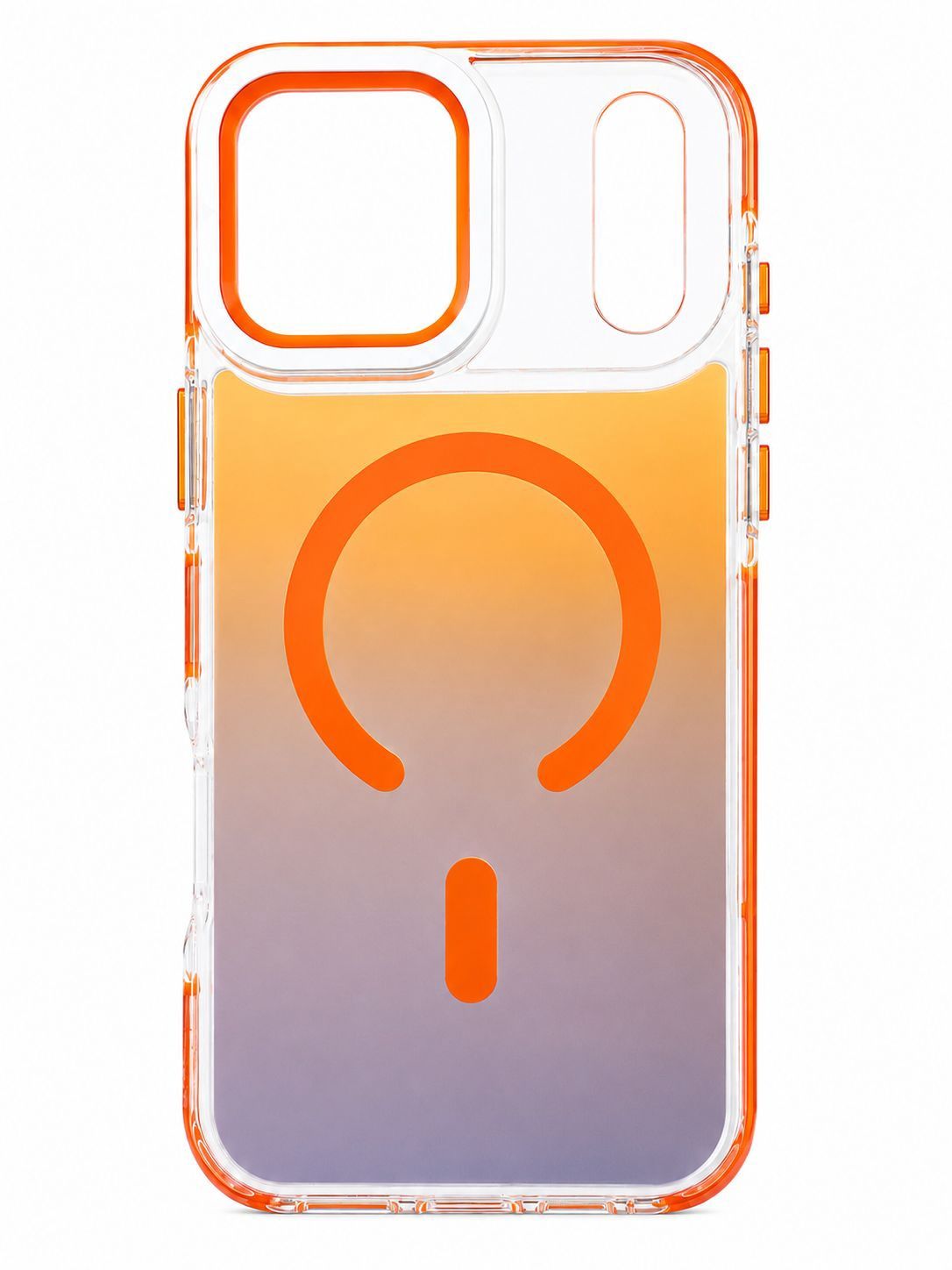 XC-Skin Magsafe Camera Lens Protector Kickstand Case for Iphone 17 Pro Max-Orange