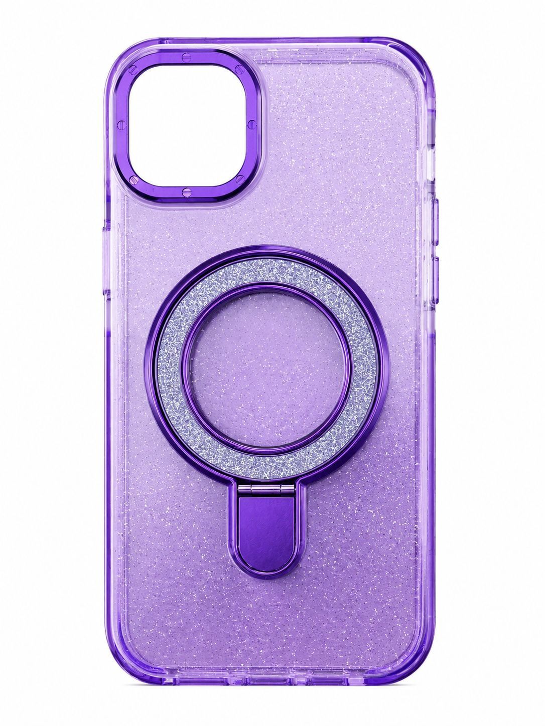 XC-Glitter Magnetic kickstand -Iphone 14 Plus/ 15 Plus- Purple