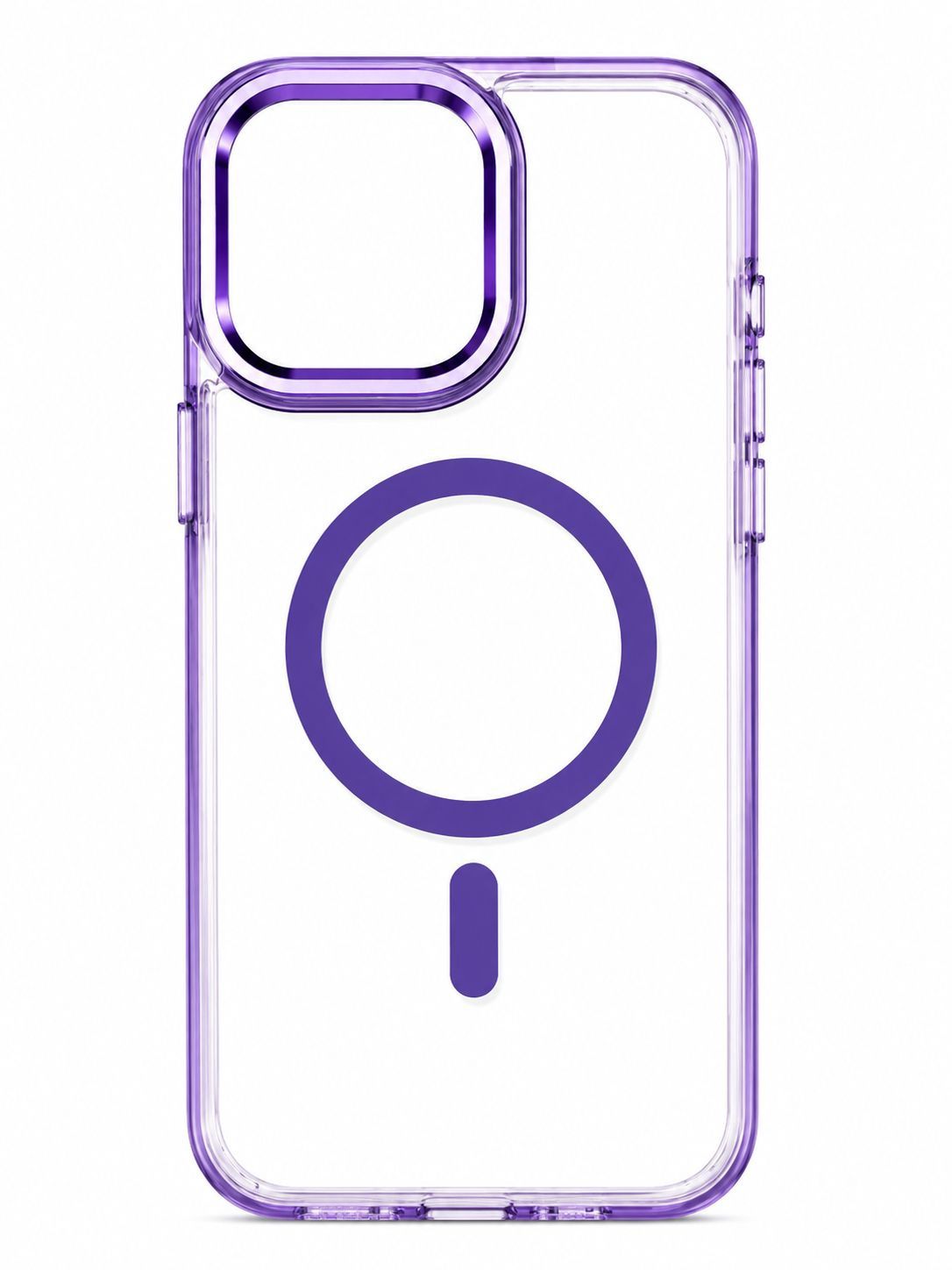 LY Clear Magsafe case for Iphone 16 Pro Max - Purple