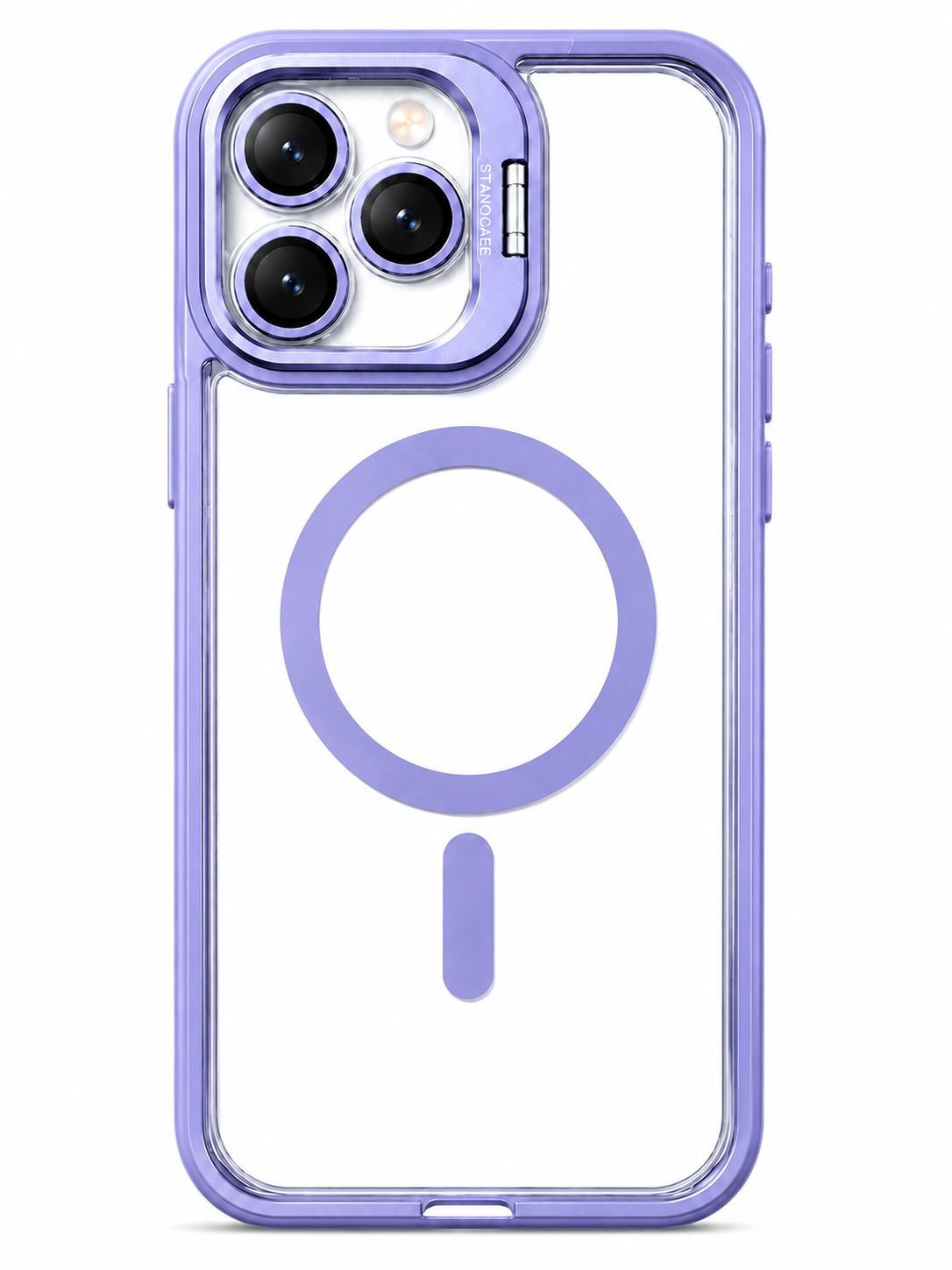 U1 Magnetic Case+Lens Stand ( without camera protector) for Iphone 16 Pro Max - Lavender