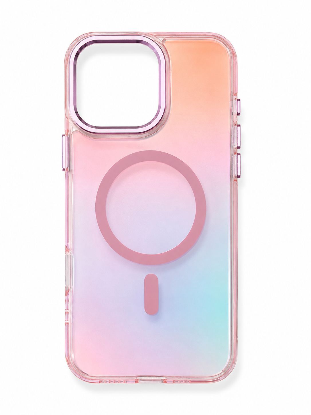 LY Rainbow Magsafe Compatible Case for Iphone 16 Pro Max- Pink
