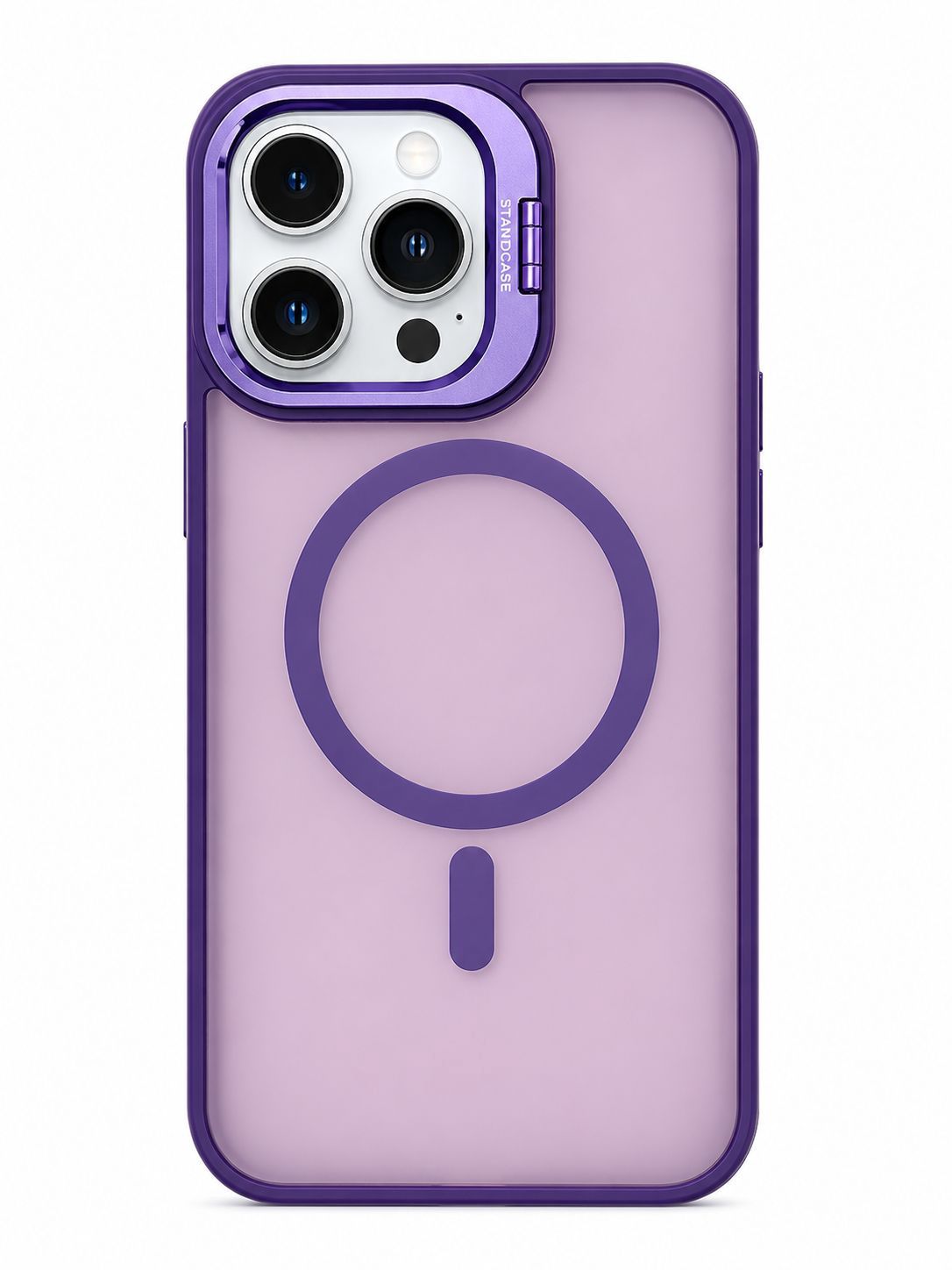 U2 Magnetic Case+lens stand for Iphone 16 Pro Max - Purple