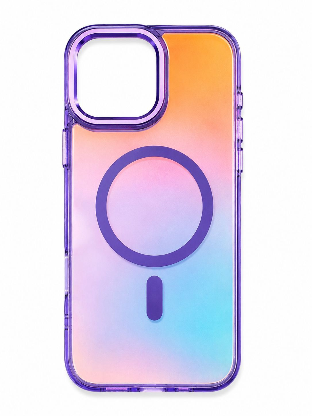 LY Rainbow Magsafe Compatible Case for Iphone 16 Pro Max-Purple