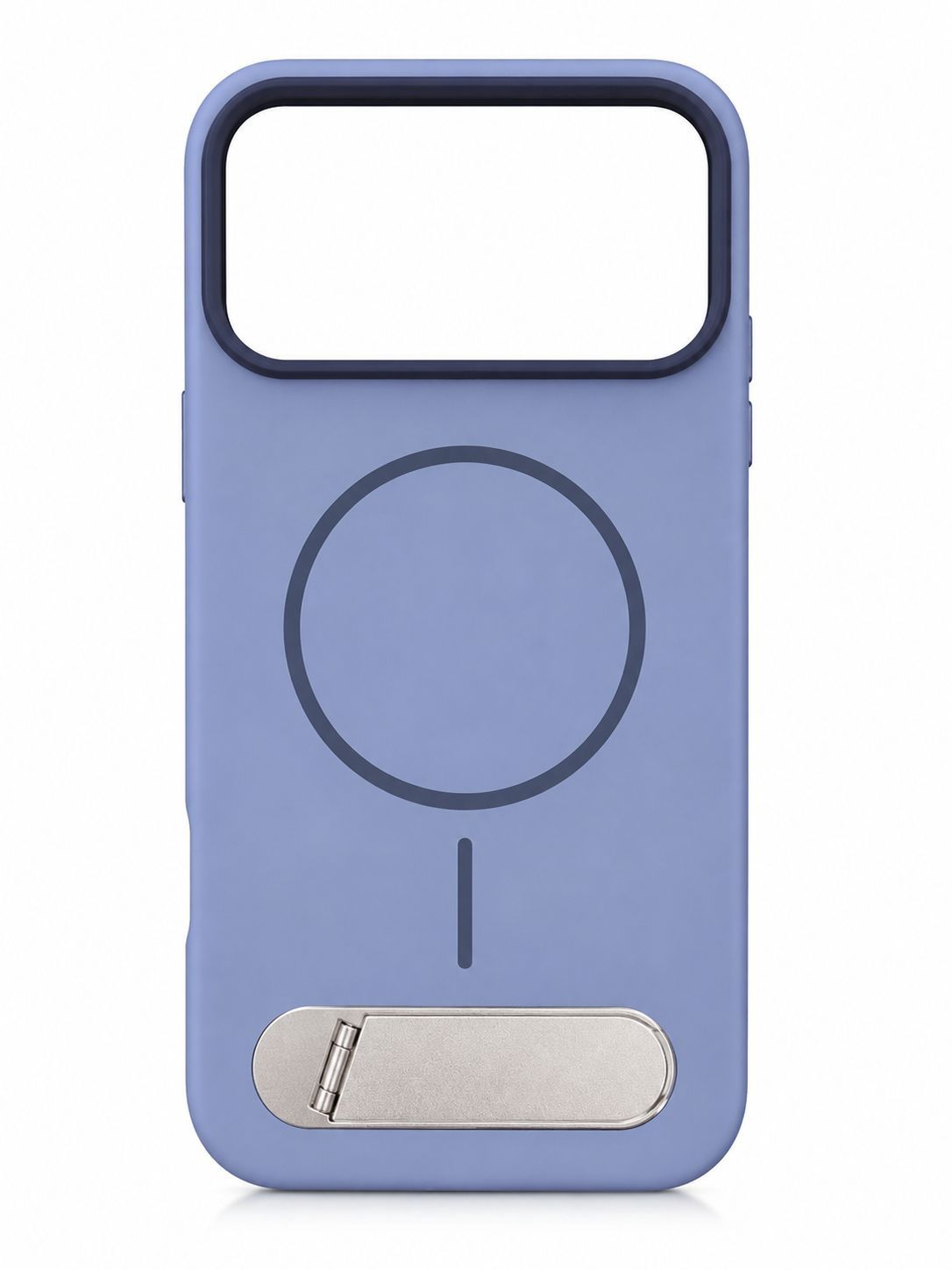 Premium Magsafe with Metal Kickstand Case for Iphone 15 Pro Max-Blue
