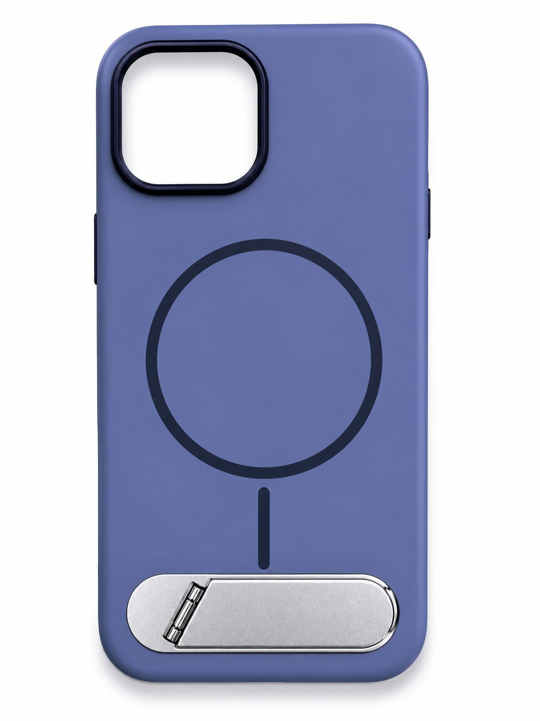 Premium Magsafe with Metal Kickstand Case for Iphone 14 Plus/15 Plus- Blue