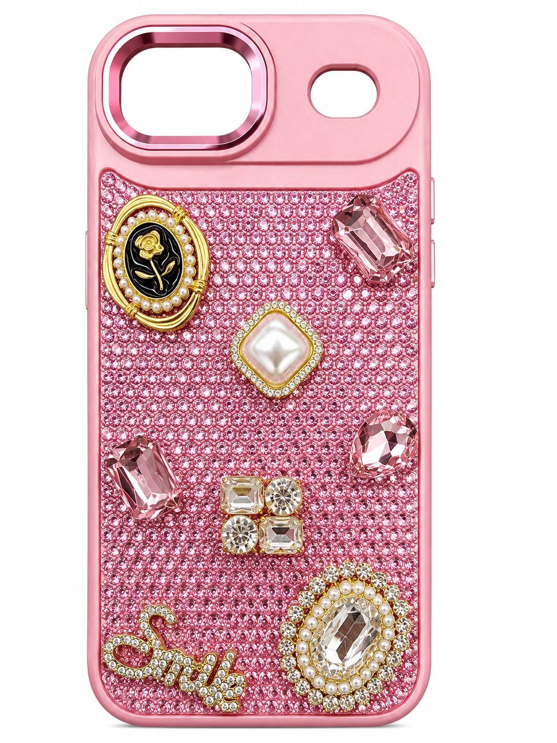 Crystal Mix Accessory Crystal Hudie Full Diamond Case For Iphone 17 Air - Pink